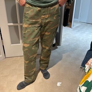 madewell army print pants